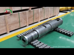 65-132 tornillo y cañón gemelos cónicos para PE WPC