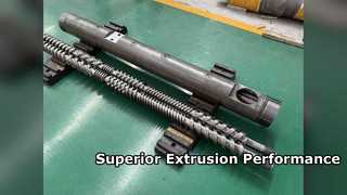 Cilindro y tornillo doble paralelo duradero para extrusión