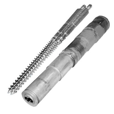 quality Extrusor bimetálico doble de doble tornillo cónico Sjz 65 132 38CrMoAlA factory